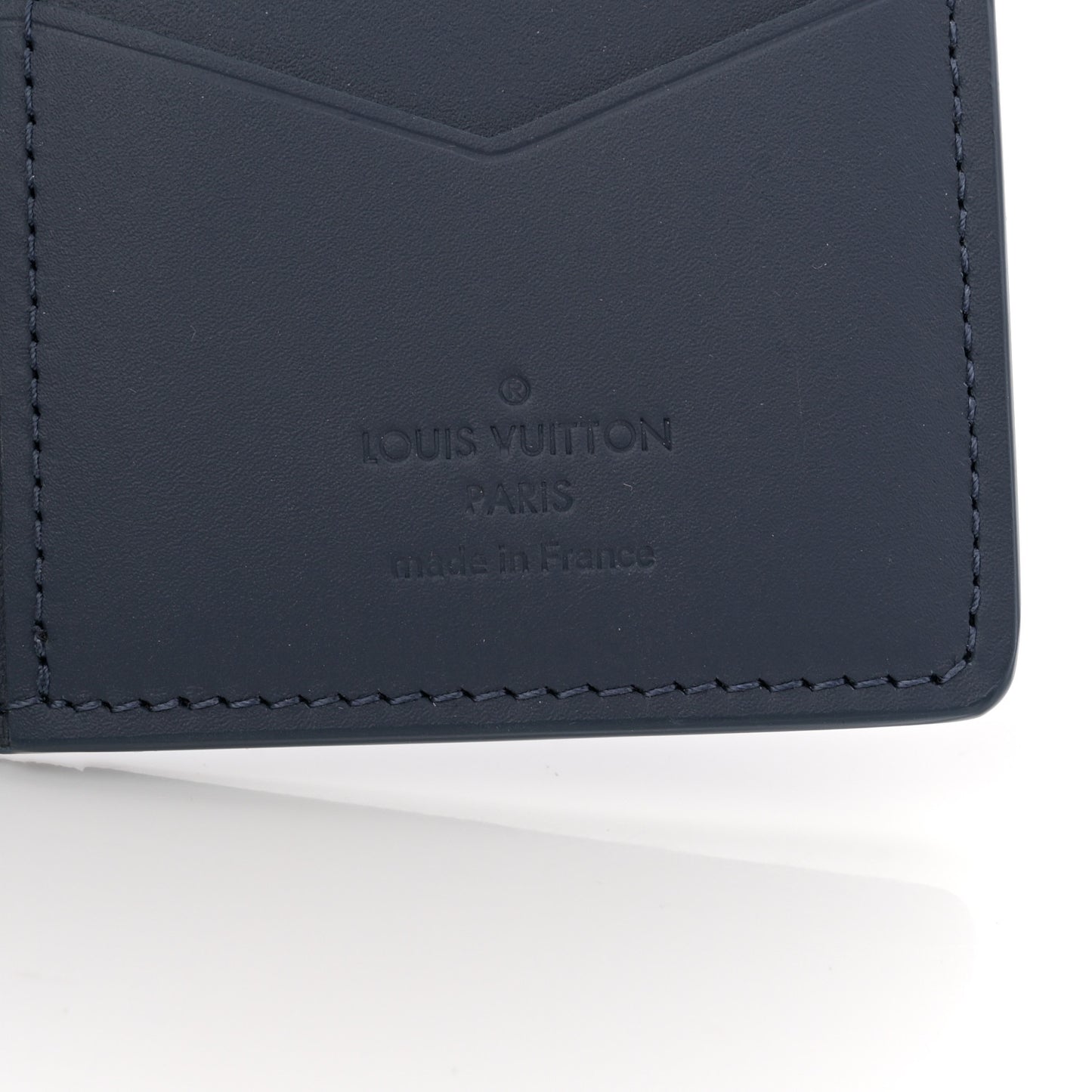 Calfskin Monogram Shadow Pocket Organizer Blue