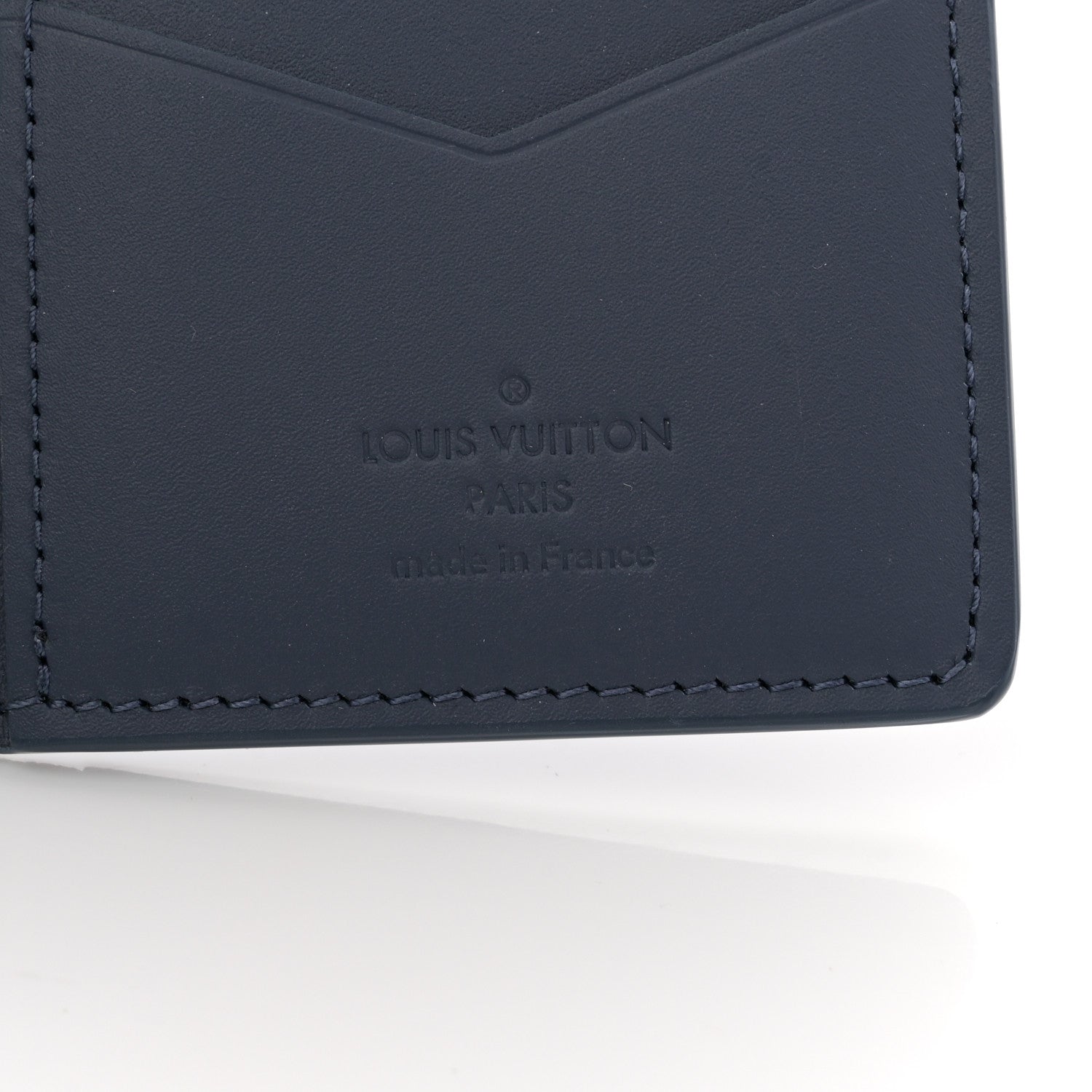 Louis Vuitton Calfskin Monogram Shadow Pocket Organizer Blue 6 of 7