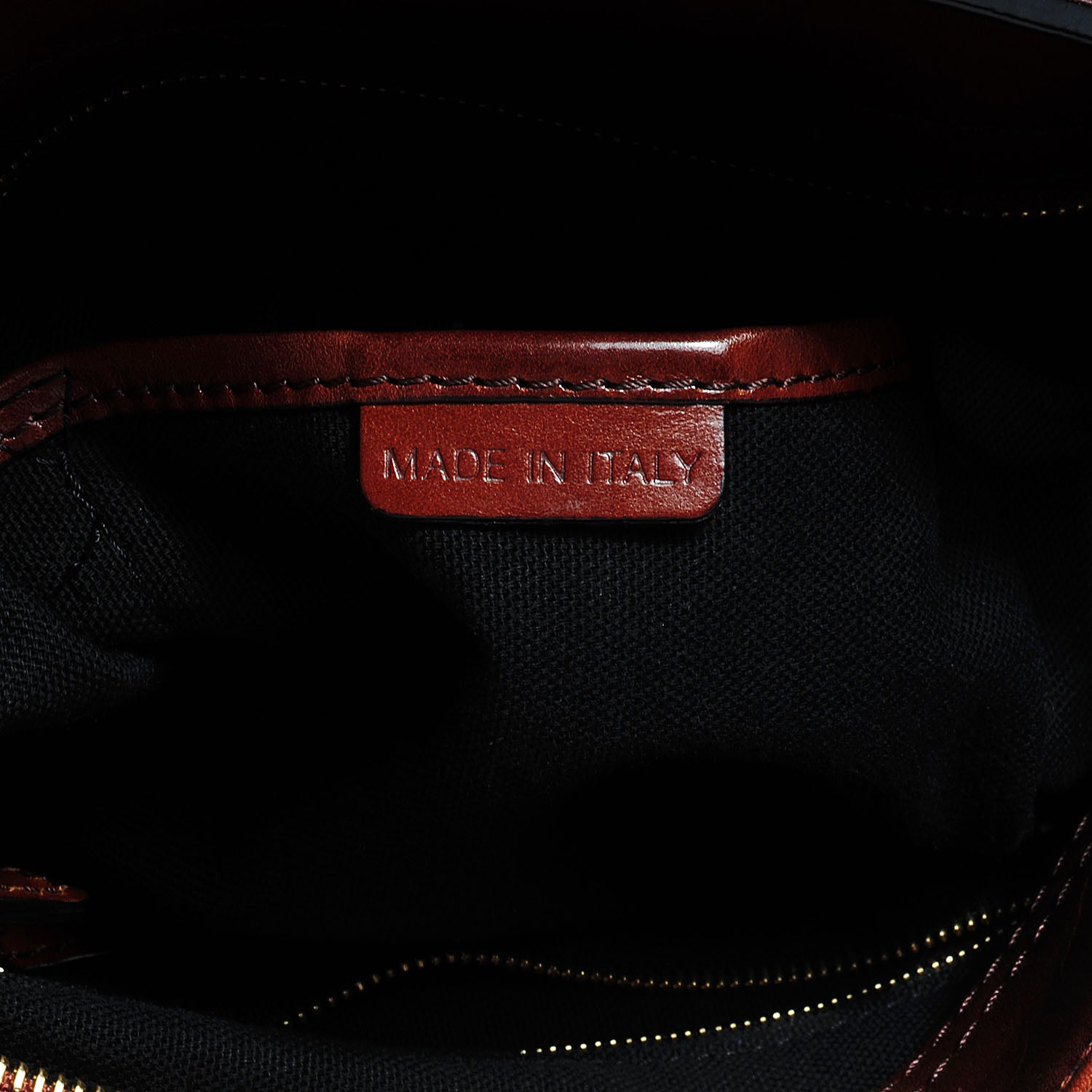 Burberry House Check Bridle Calfskin Small Dutton Hobo Dark Tan 6 of 11