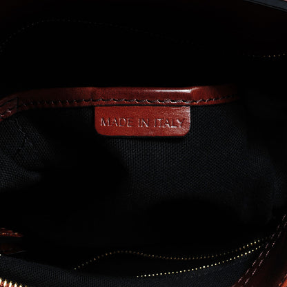 Burberry House Check Bridle Calfskin Small Dutton Hobo Dark Tan 6 of 11