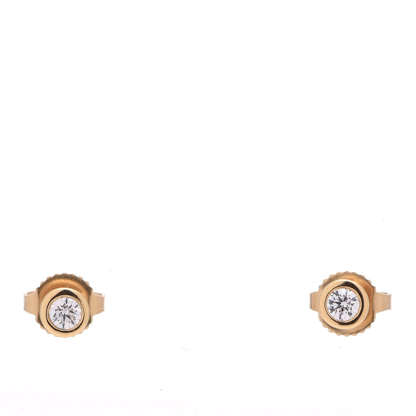 18K Yellow Gold Diamond .16ctw Elsa Peretti Diamonds By The Yard Earrings
