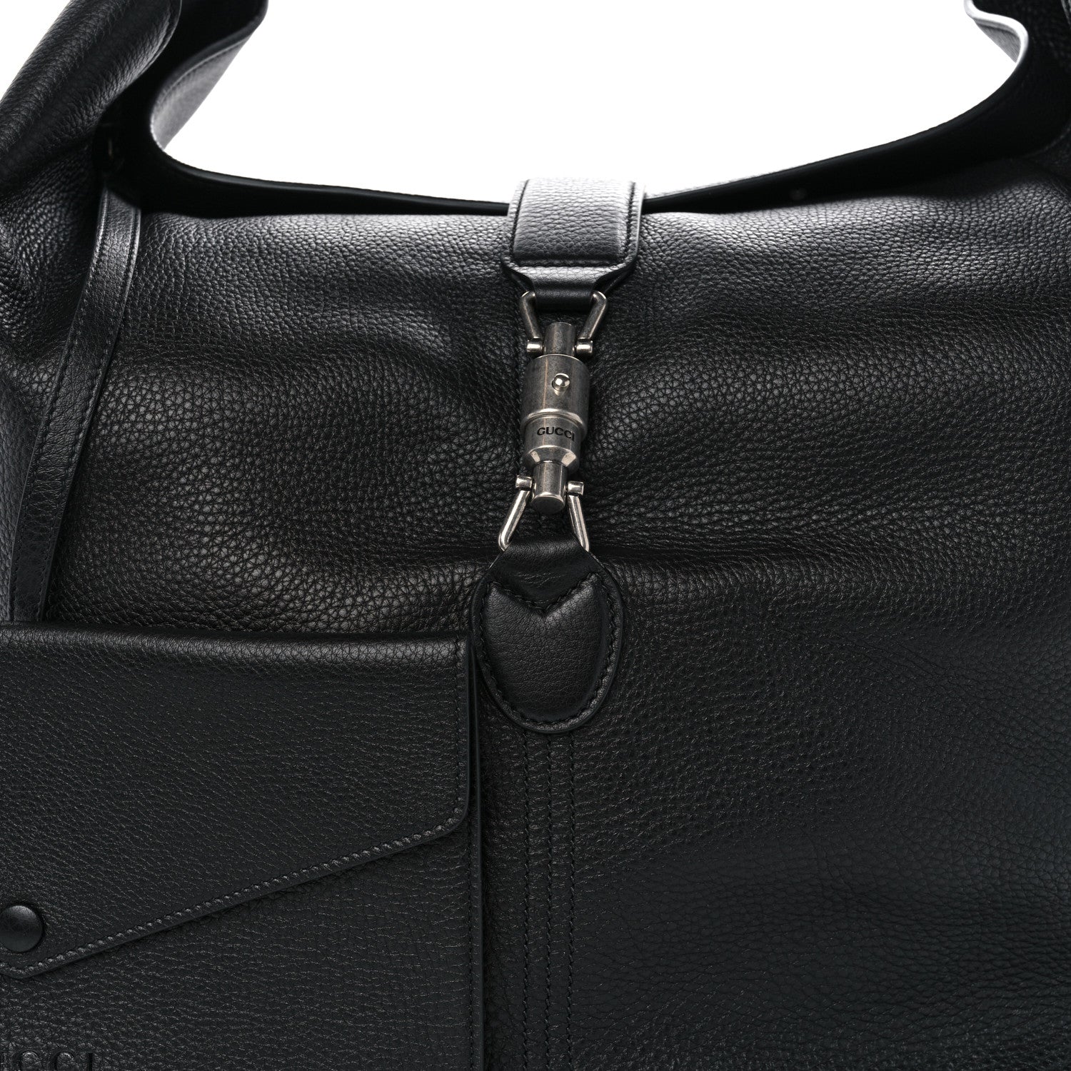 Gucci Amour Grane Calfskin Medium Jackie 1961 Crossbody Bag Black 8 of 10