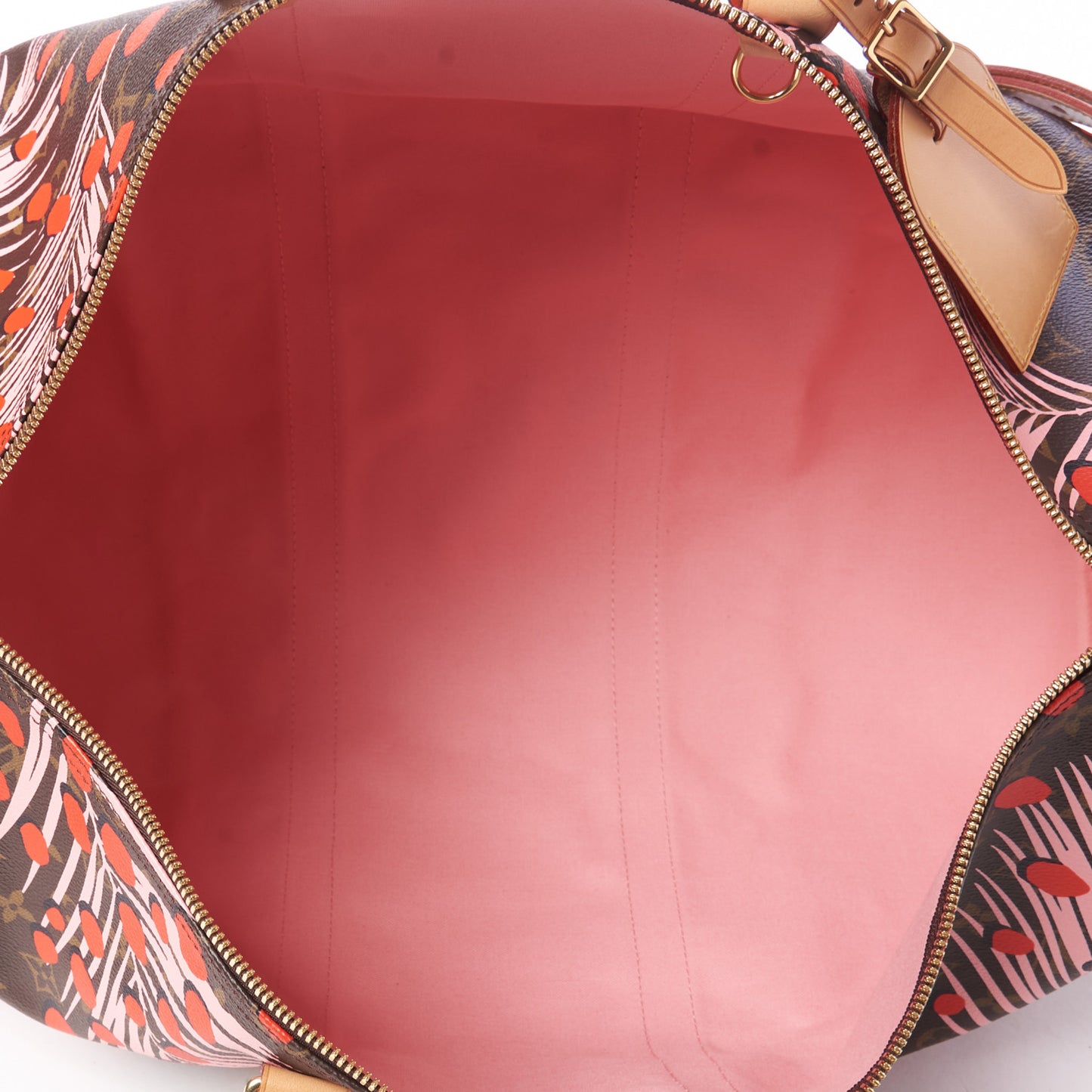 Monogram Jungle Dots Keepall Bandouliere 50 Sugar Pink Poppy