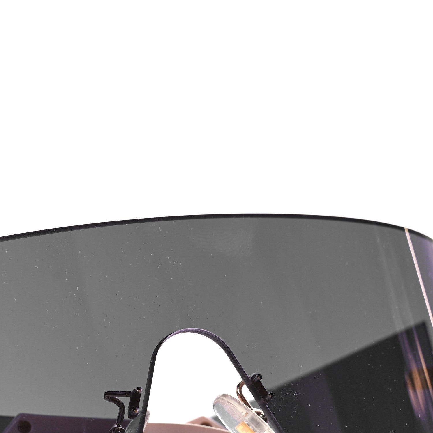 Fendi Mirrored Crystal Embellished FFreedom Shield Sunglasses FF 0382/S Pink 8 of 9