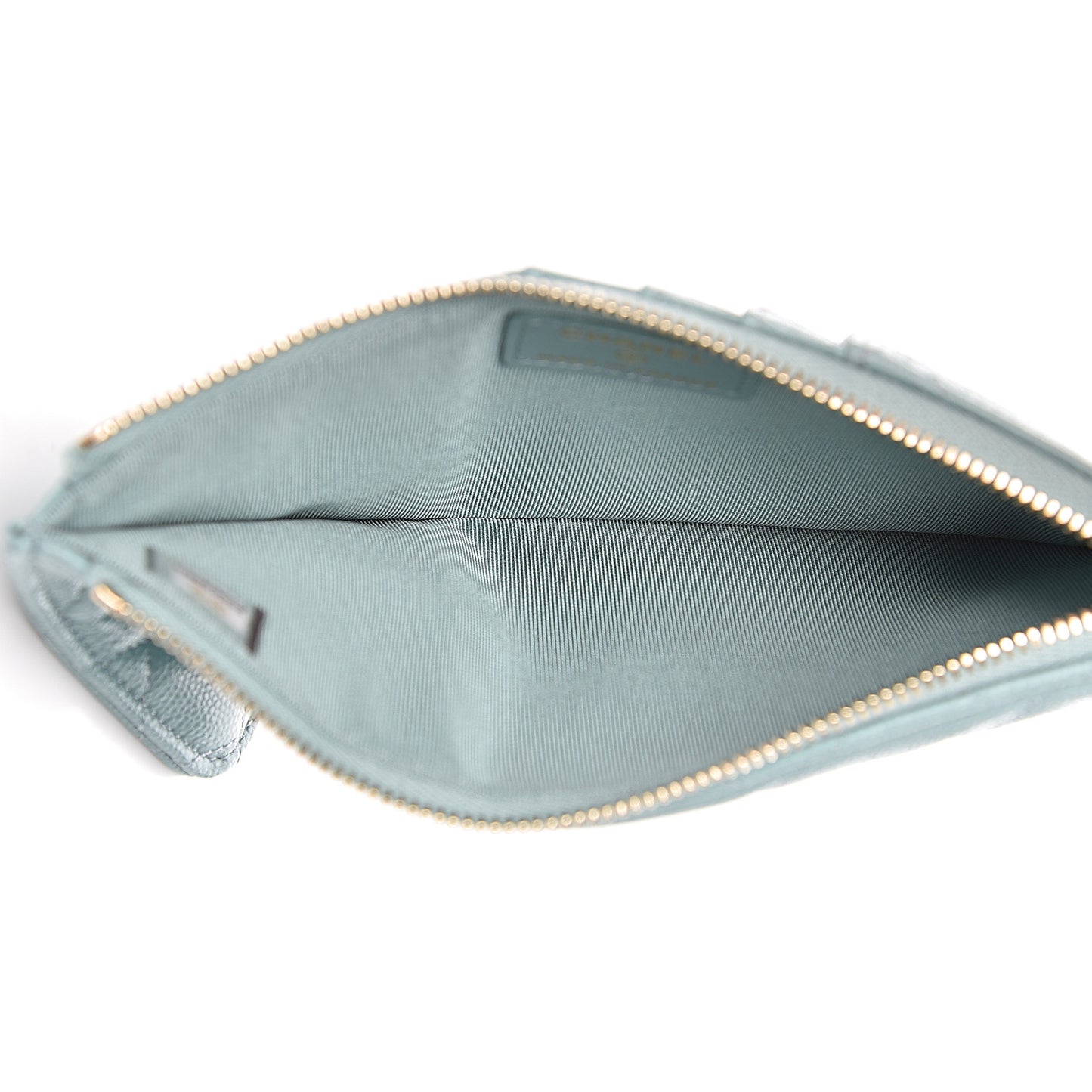 Caviar Quilted Classic iPhone Pouch Green