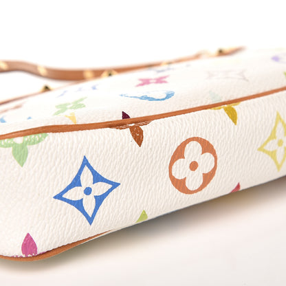 Louis Vuitton Monogram Multicolor Pochette Accessories White 13 of 14