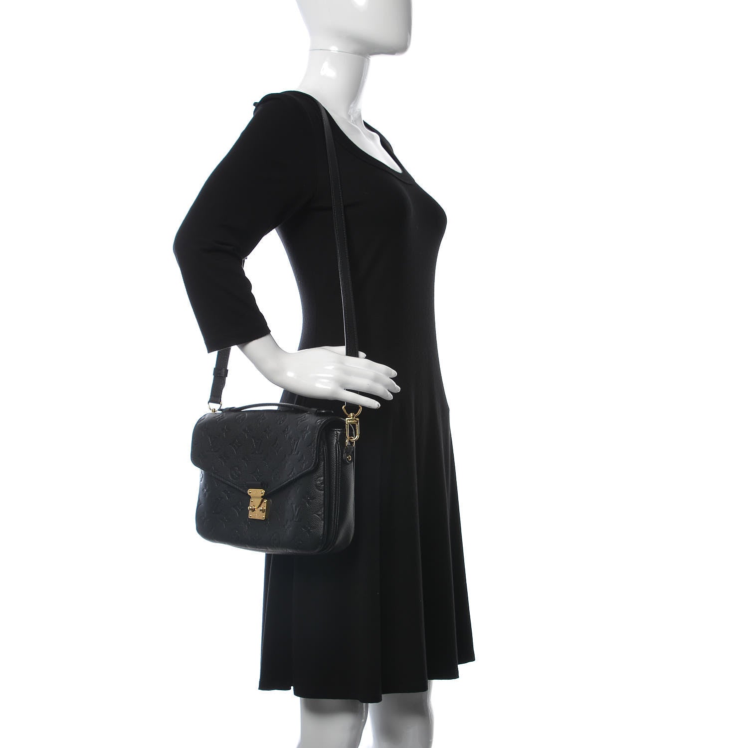 Louis Vuitton Empreinte Pochette Metis Black 2 of 10