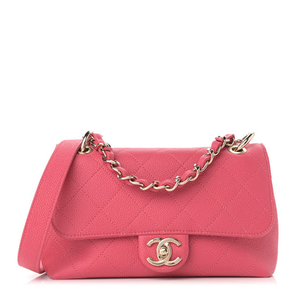 Chanel Caviar Quilted Small City Walk Flap Pink 1 of 11