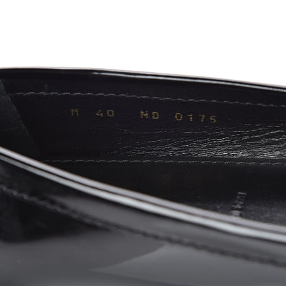 Louis Vuitton Patent Calfskin Oxford Loafers 40 Black 9 of 9