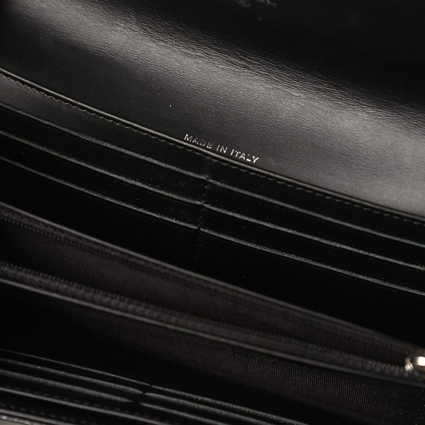 Caviar Timeless CC Large Gusset Flap Wallet Black