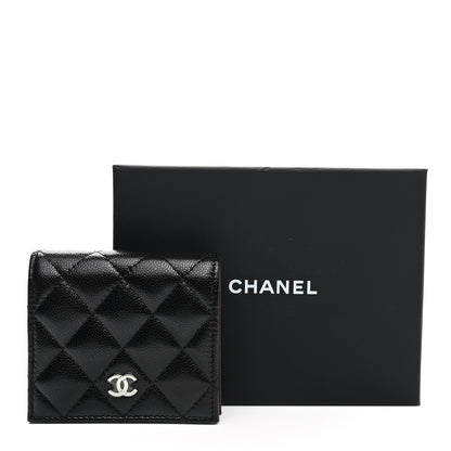 Chanel Caviar Quilted Compact Bifold Wallet Black 9 of 9