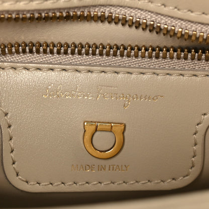 Salvatore Ferragamo Calfskin Quilted Gancini Flap Bag Peony 6 of 12