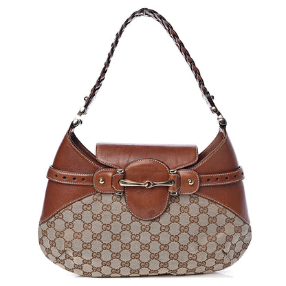 Gucci Monogram Pelham Shoulder Bag Brown 1 of 12