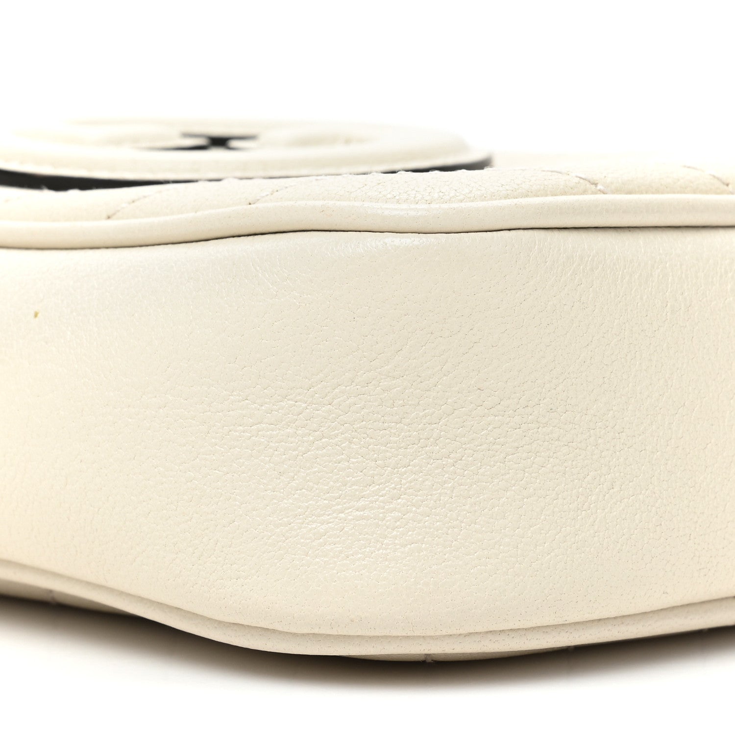 Gucci Sakai Be Green Calfskin Diagonal Stitched Mini Blondie Vertical Shoulder Bag Mystic White 9 of 13