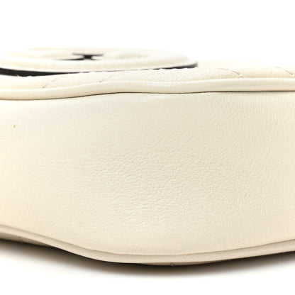 Gucci Sakai Be Green Calfskin Diagonal Stitched Mini Blondie Vertical Shoulder Bag Mystic White 9 of 13