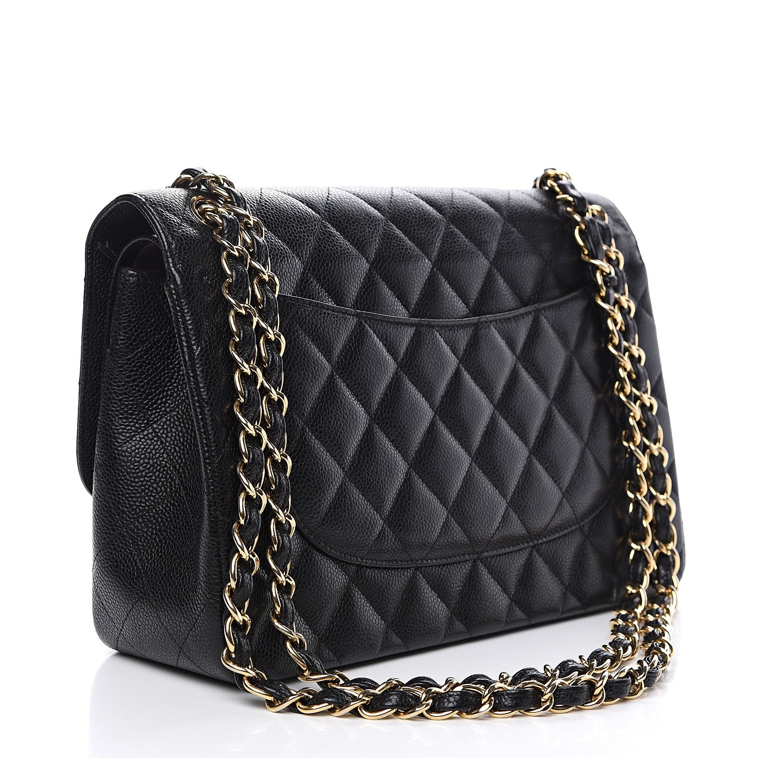 Chanel Caviar Quilted Jumbo Double Flap Black 2 of 16