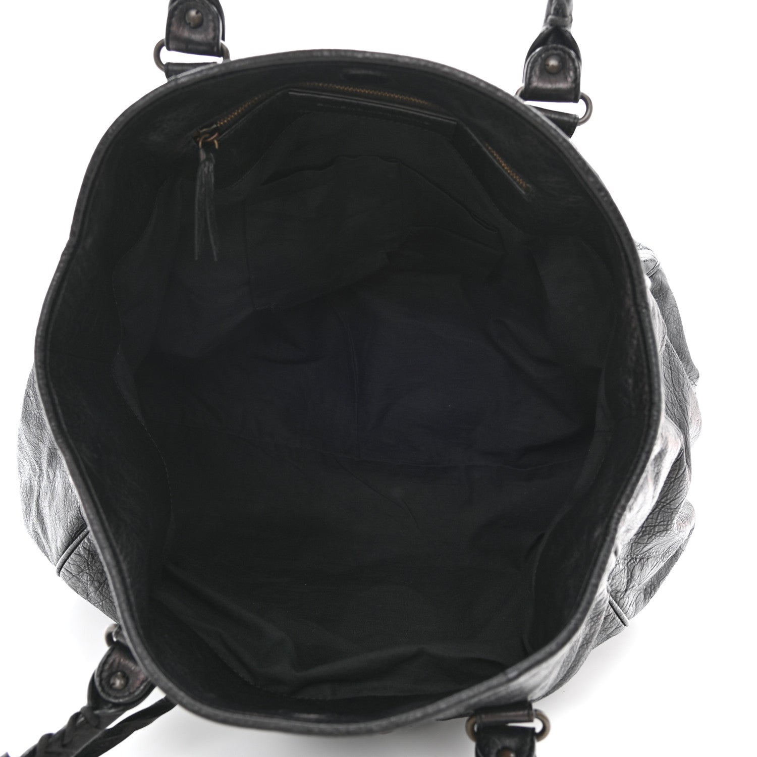 Balenciaga Agneau Classic Hardware Large Sunday Tote Black 5 of 8