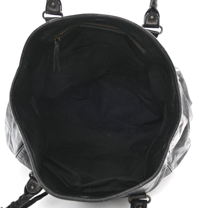 Balenciaga Agneau Classic Hardware Large Sunday Tote Black 5 of 8