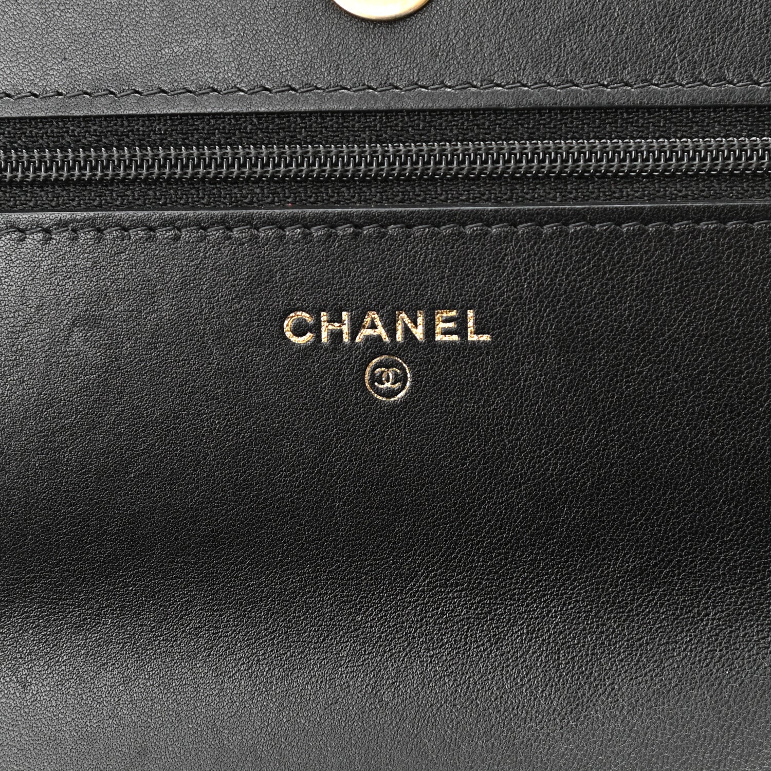 Chanel Lambskin Quilted Chanel 19 Wallet On Chain WOC Black 6 of 12