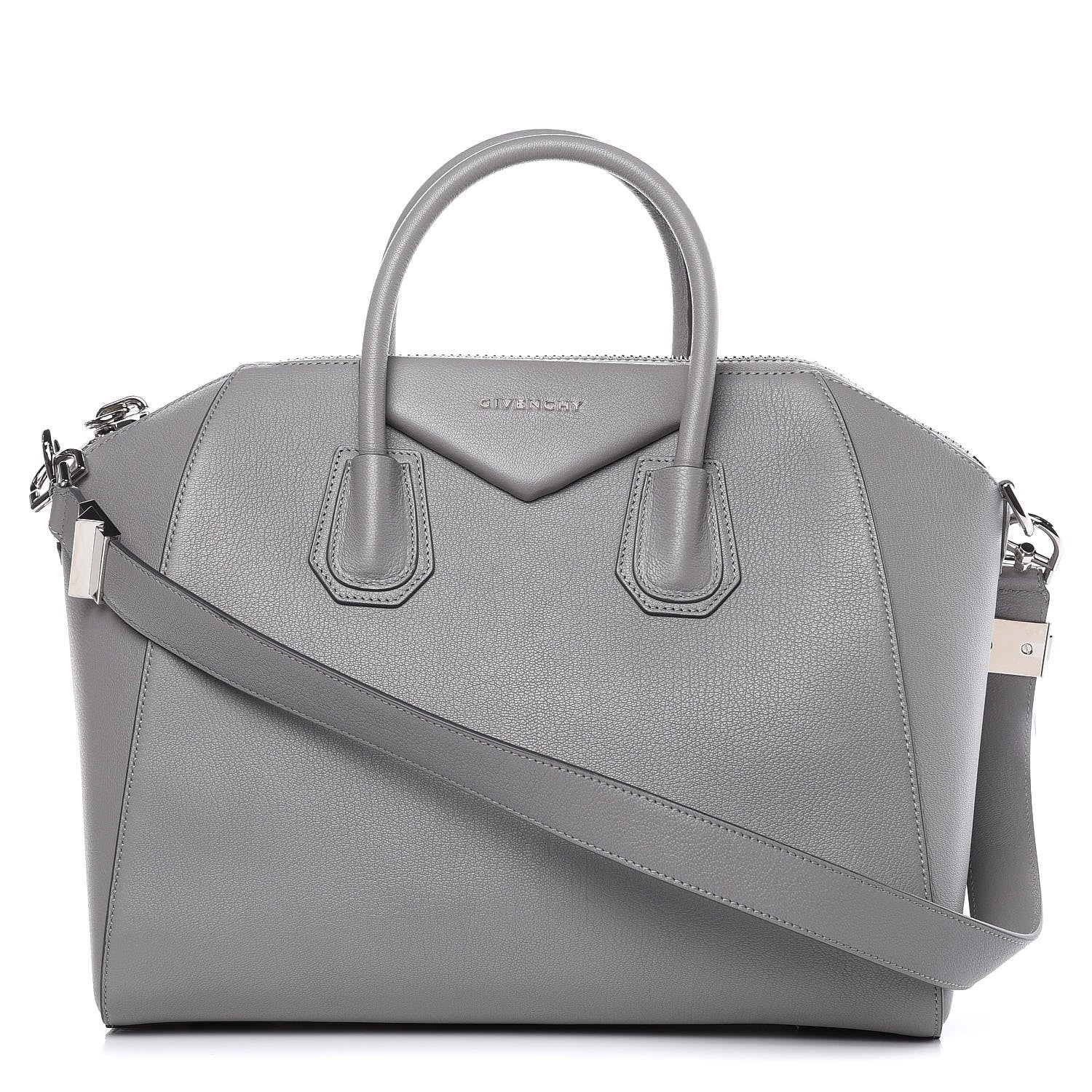 Givenchy Sugar Goatskin Medium Antigona Pearl Grey 1 of 12