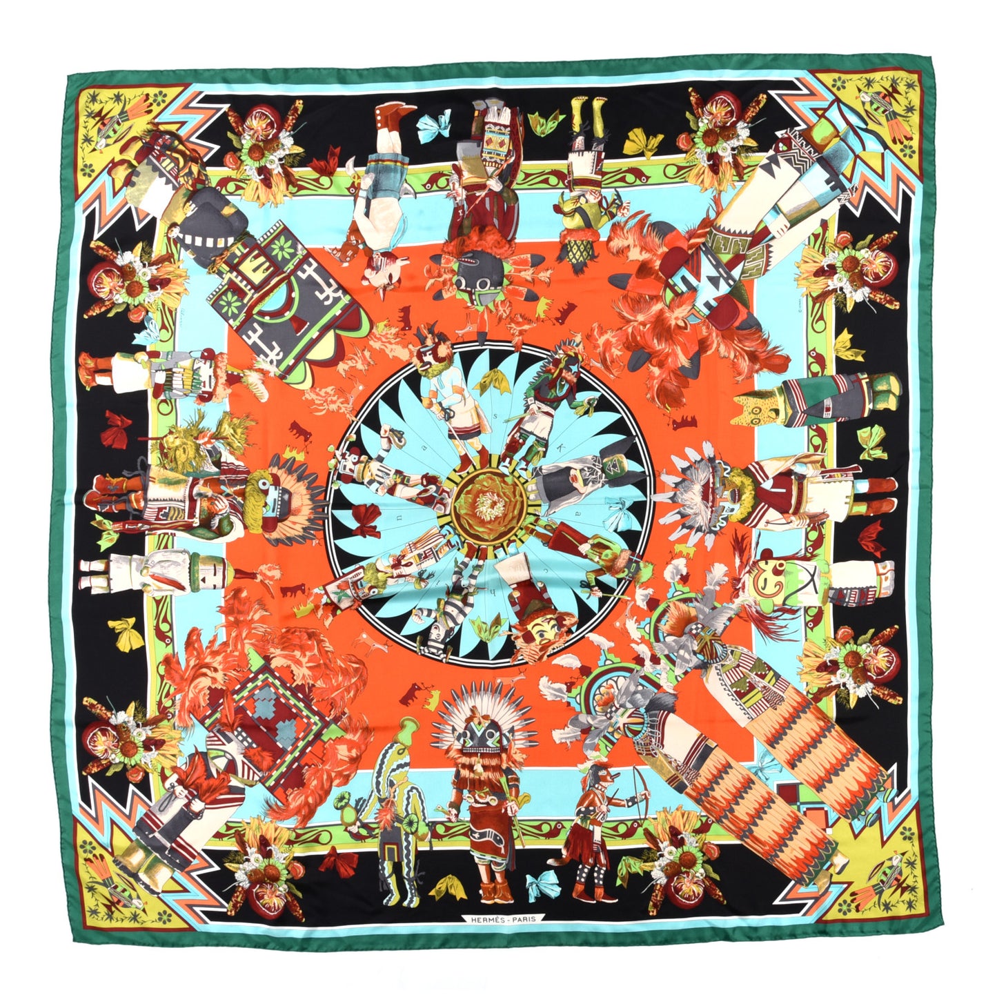 Cashmere Silk Kachinas Shawl 140