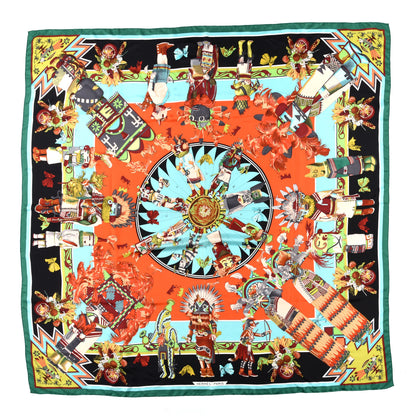 Hermes Cashmere Silk Kachinas Shawl 140 1 of 5
