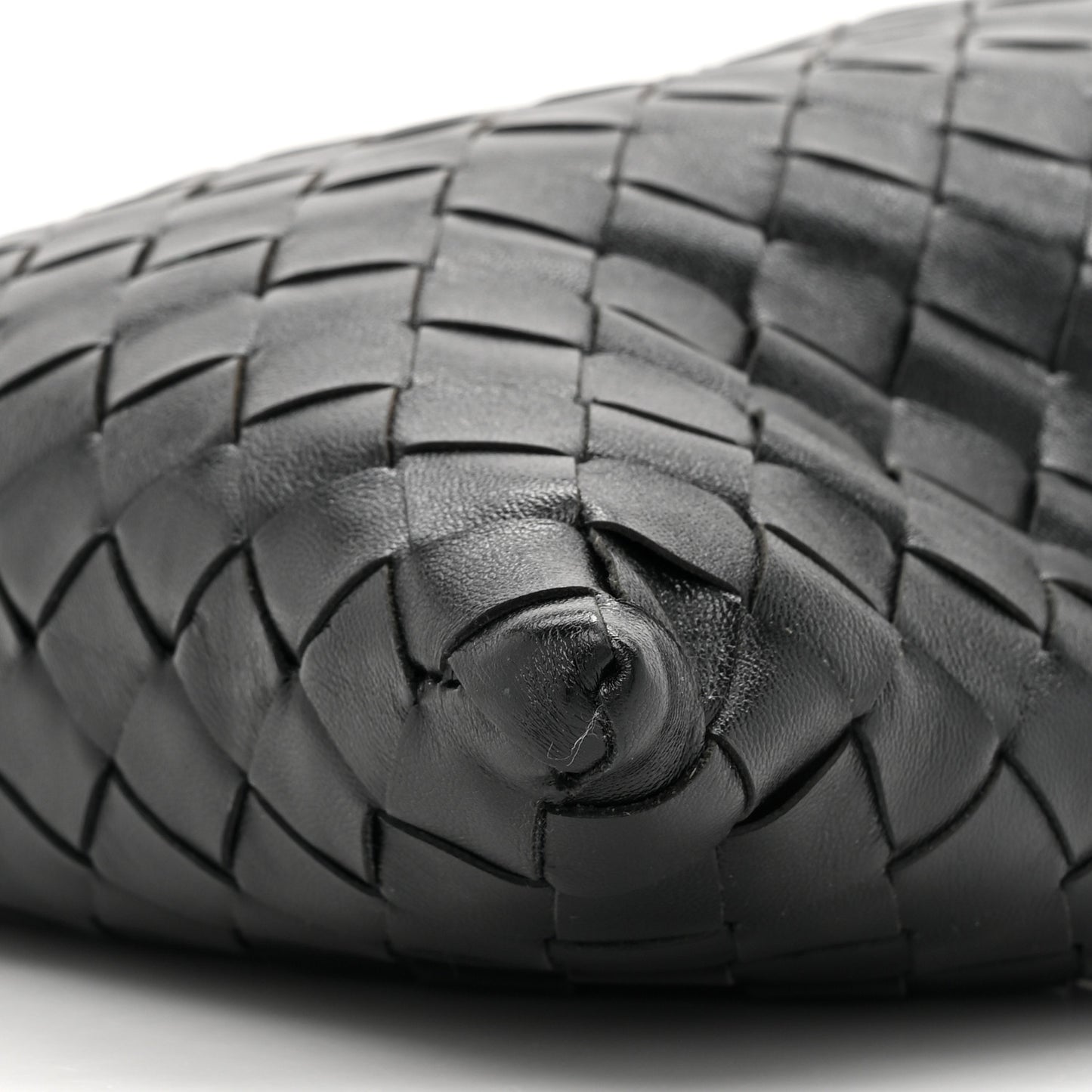 Calfskin Intrecciato Mini Hop Black