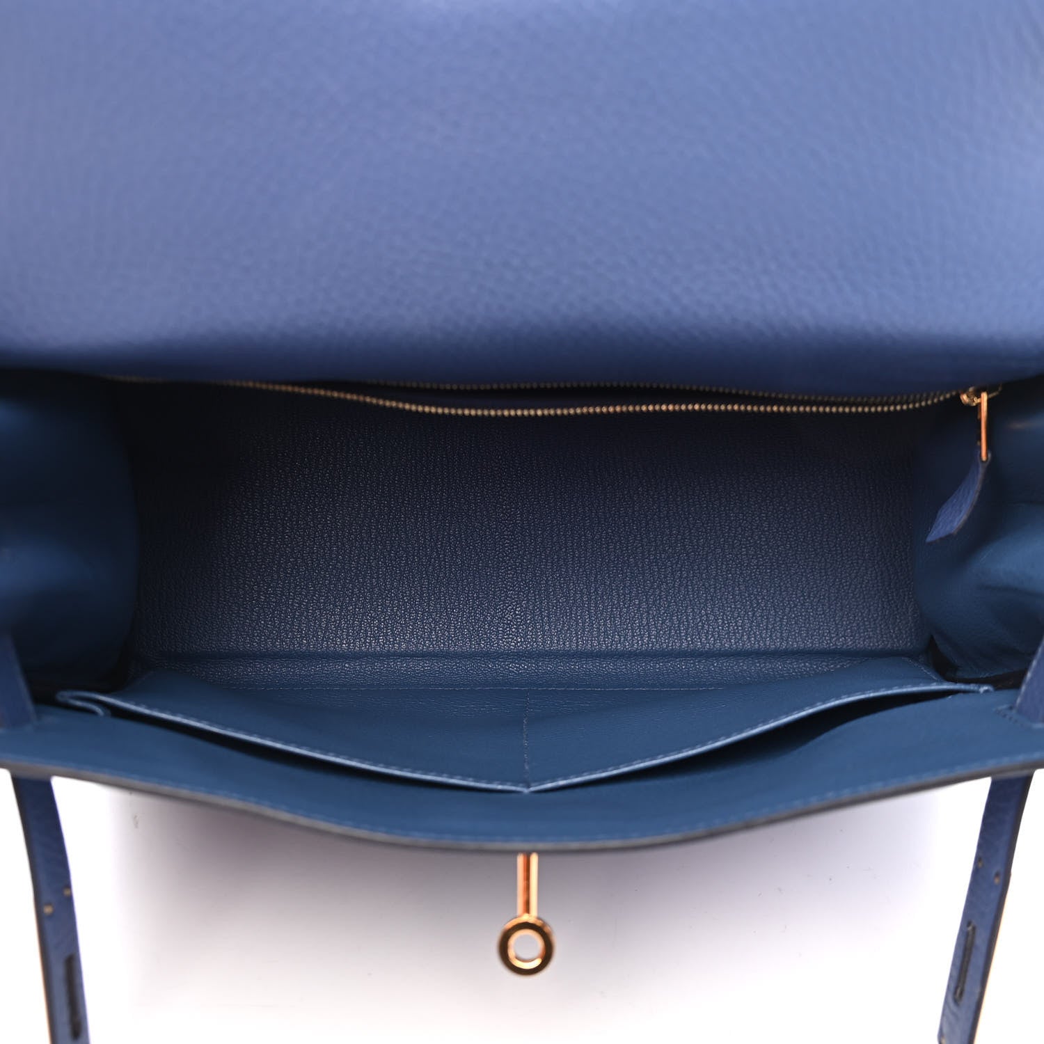 Hermes Taurillon Clemence Kelly Retourne 28 Bleu Brighton 7 of 23