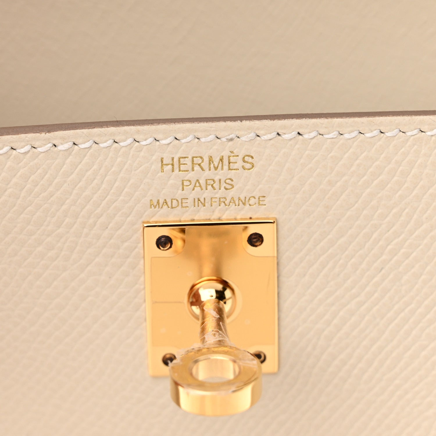 Hermes Epsom Kelly Sellier 25 Craie 6 of 11
