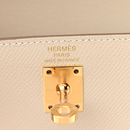 Hermes Epsom Kelly Sellier 25 Craie 6 of 11