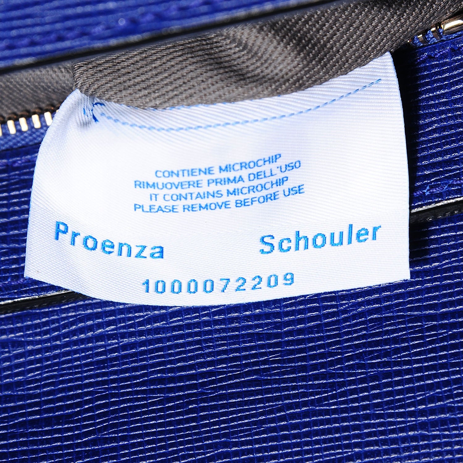 Proenza Schouler Textured Leather Mini PS11 Classic Shoulder Bag Ultramarine 8 of 8