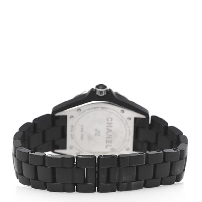 Chanel Stainless Steel Matte Ceramic 41mm J12 Automatic Watch Black 4 of 7