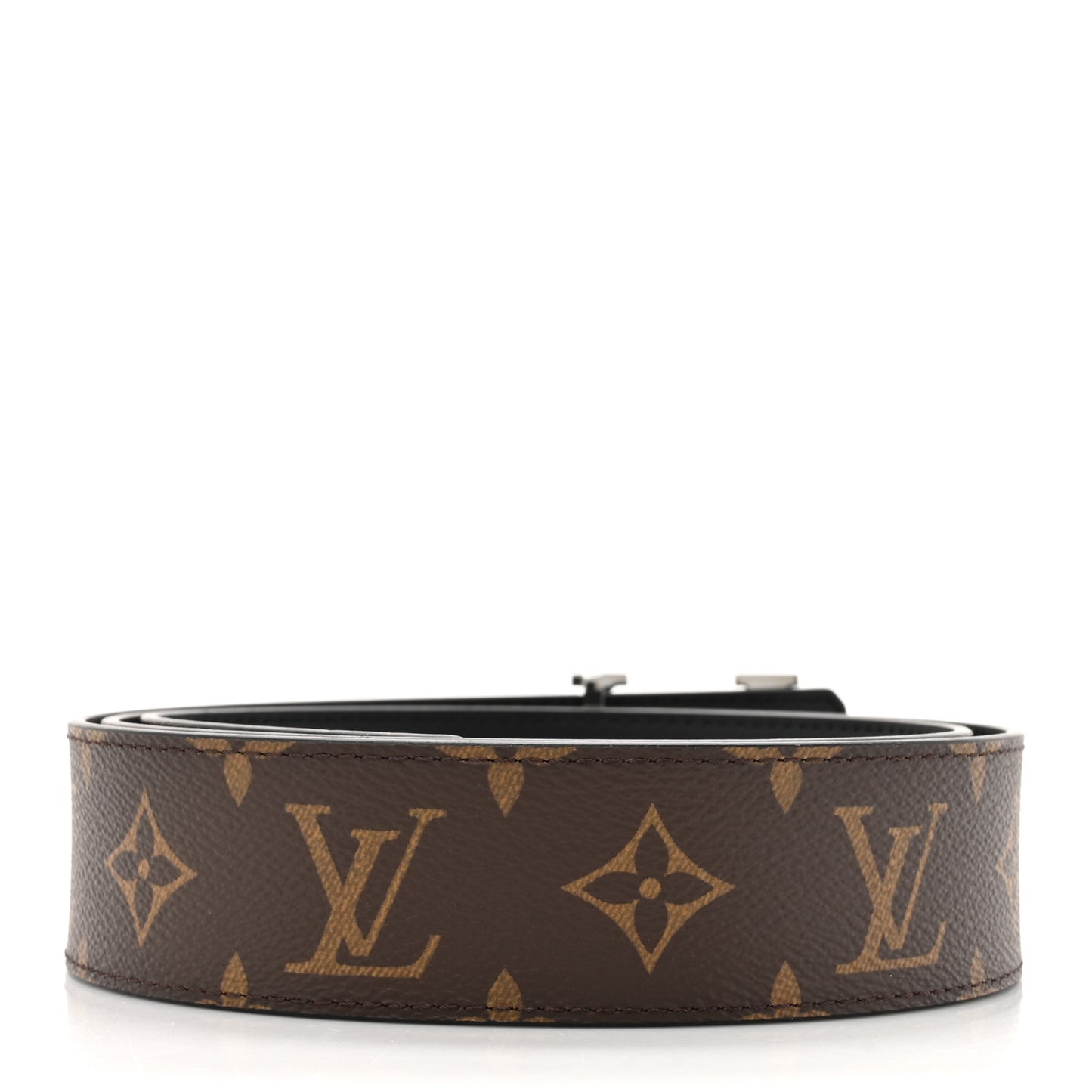Monogram Calfskin 40mm LV Initiales Reversible Belt 100 40 Black