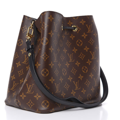 Louis Vuitton Monogram Neonoe MM Black 3 of 9