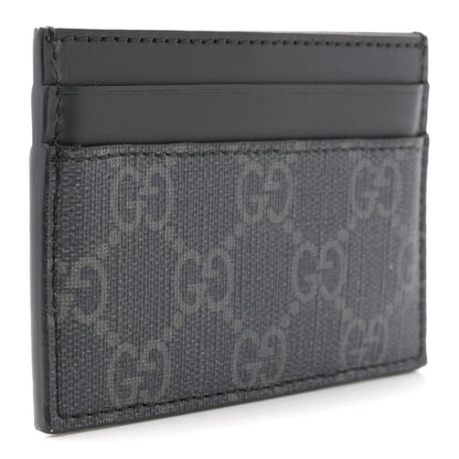Gucci GG Supreme Monogram Kingsnake Card Holder Black Grey 3 of 7