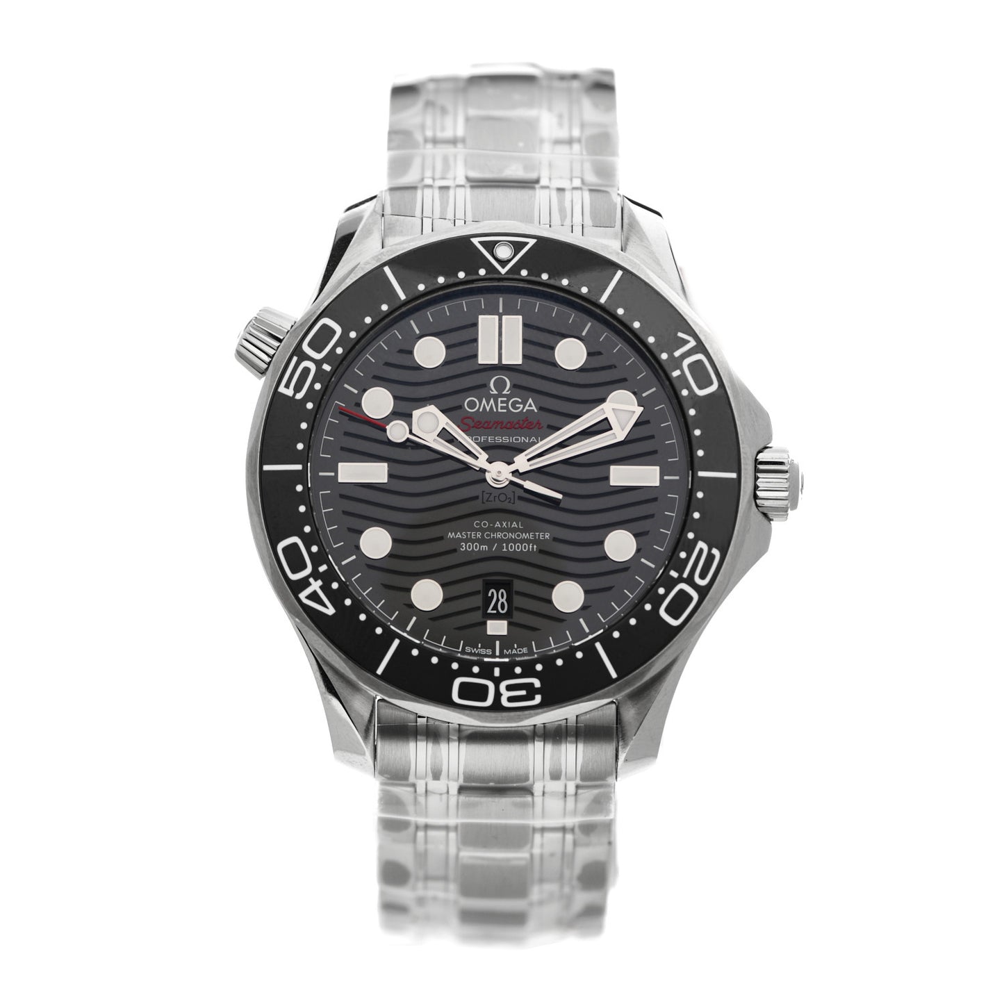 Stainless Steel 42mm Seamaster Diver 300M Co-Axial Automatic Watch Black 210.30.42.20.01.001