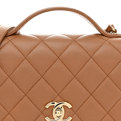 Chanel Caviar Quilted Medium Business Affinity Flap Brown 8 of 10