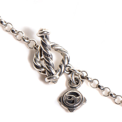 David Yurman Sterling Silver Black Spinel Bead Chain Necklace 5 of 7