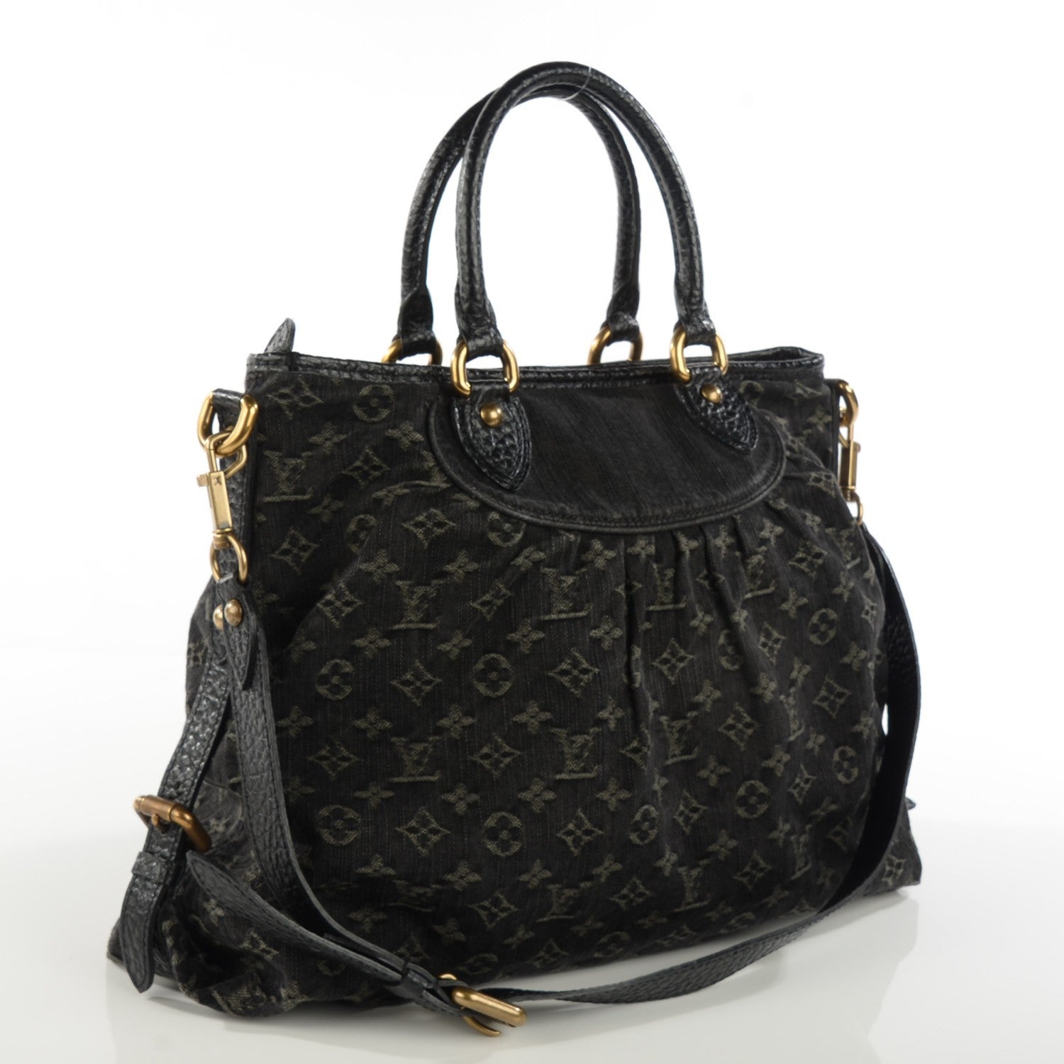 Louis Vuitton Denim Neo Cabby GM Black 3 of 8