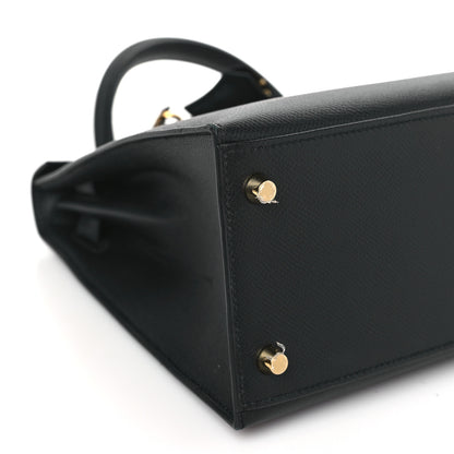 Hermes Epsom Kelly Sellier 28 Black 8 of 9