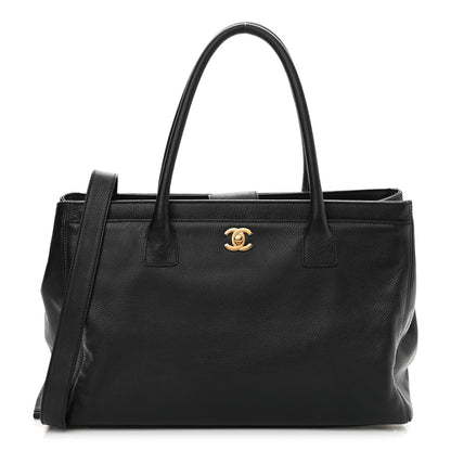 Chanel Calfskin Cerf Executive Shopper Tote Black 1 of 13