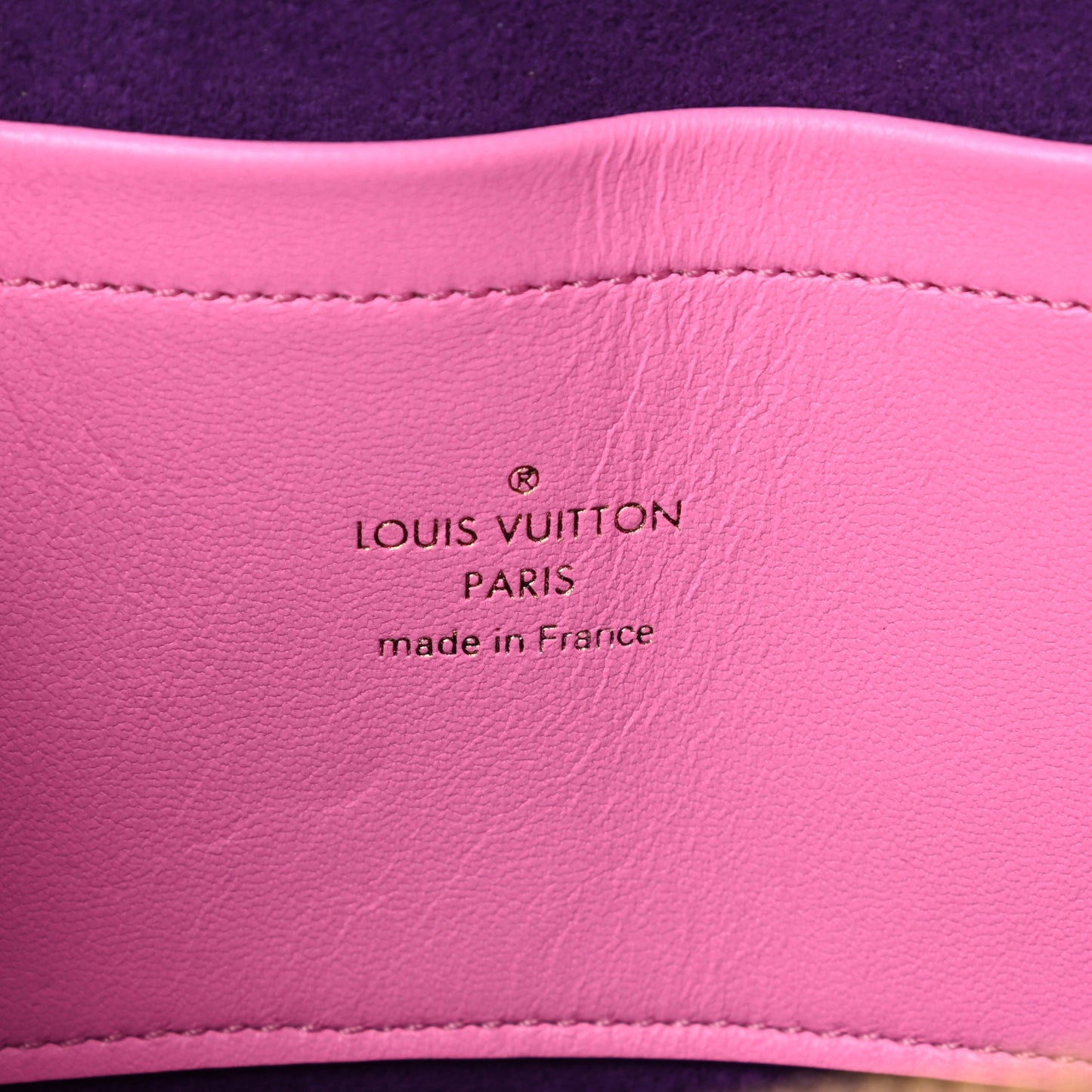 Calfskin Embossed Monogram Vuittamins Utility Crossbody Rose Violet