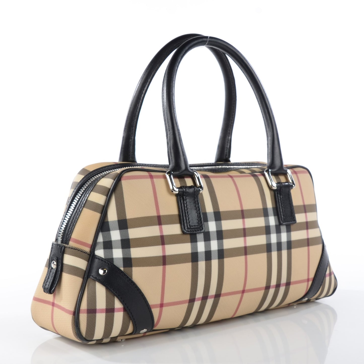 House Check Studded Bowler Black