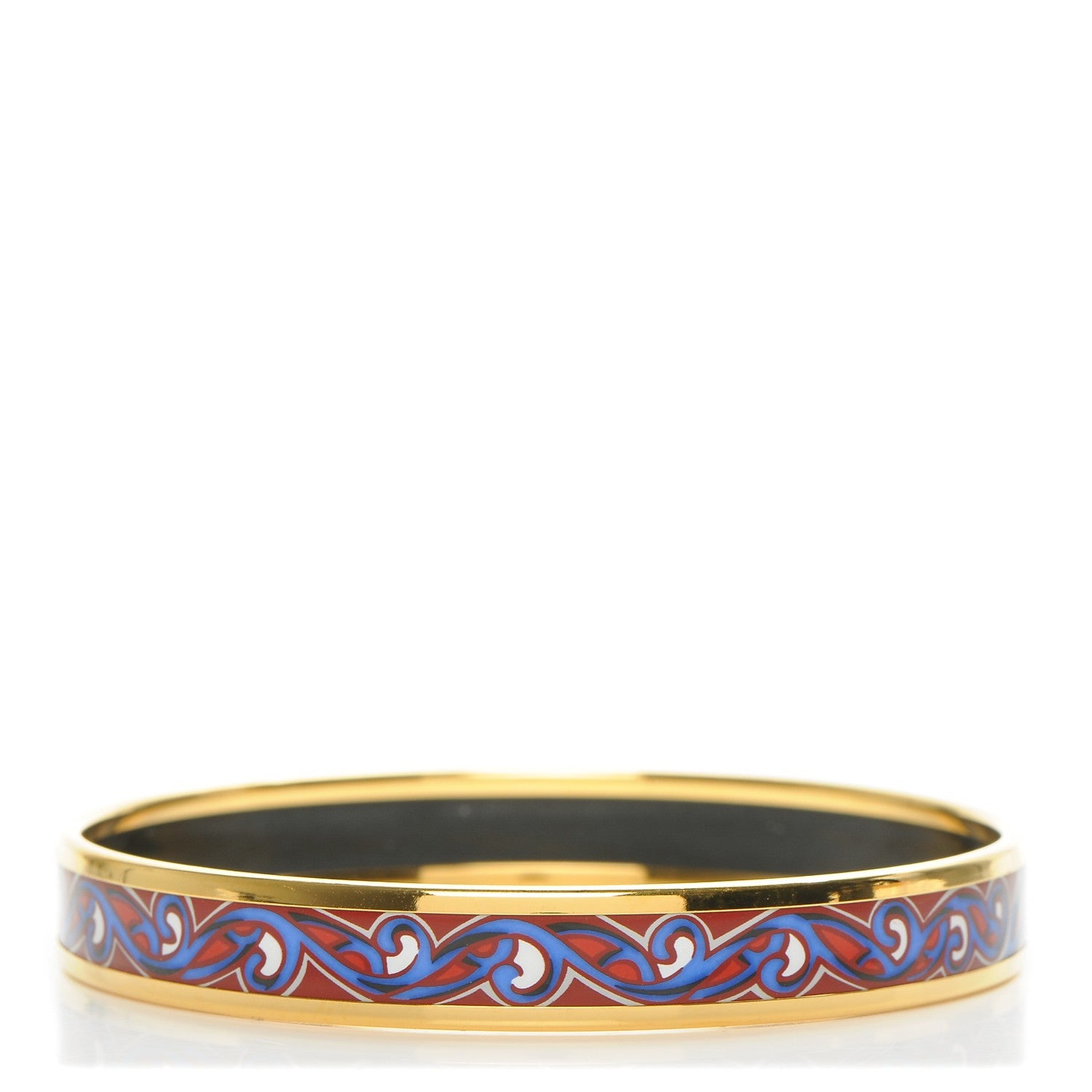 Hermes Enamel Printed Narrow Bracelet 70 1 of 5