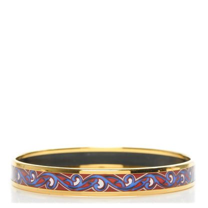Hermes Enamel Printed Narrow Bracelet 70 1 of 5