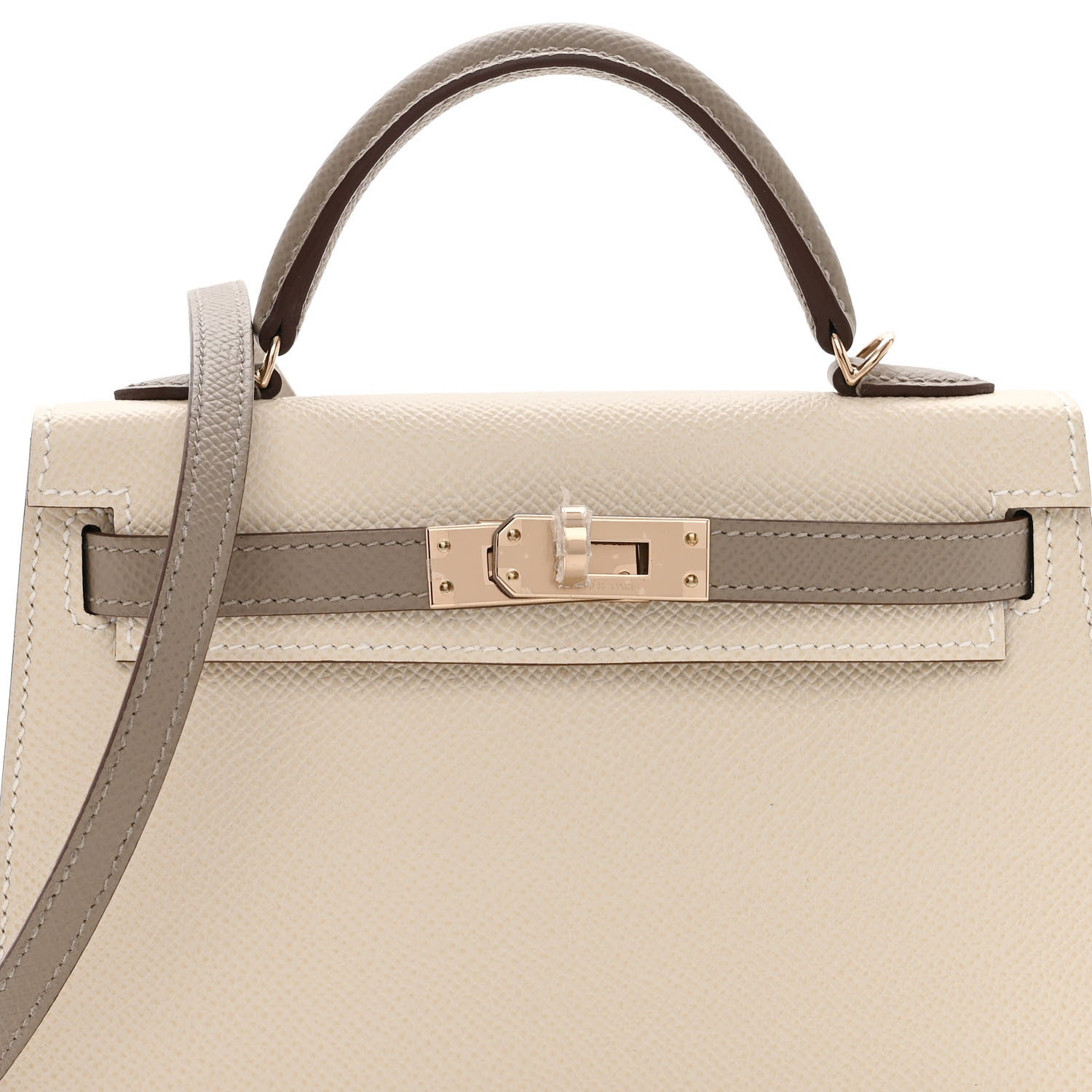 Hermes Epsom Mini Horseshoe Kelly Sellier 20 Craie Gris Asphalte 8 of 11
