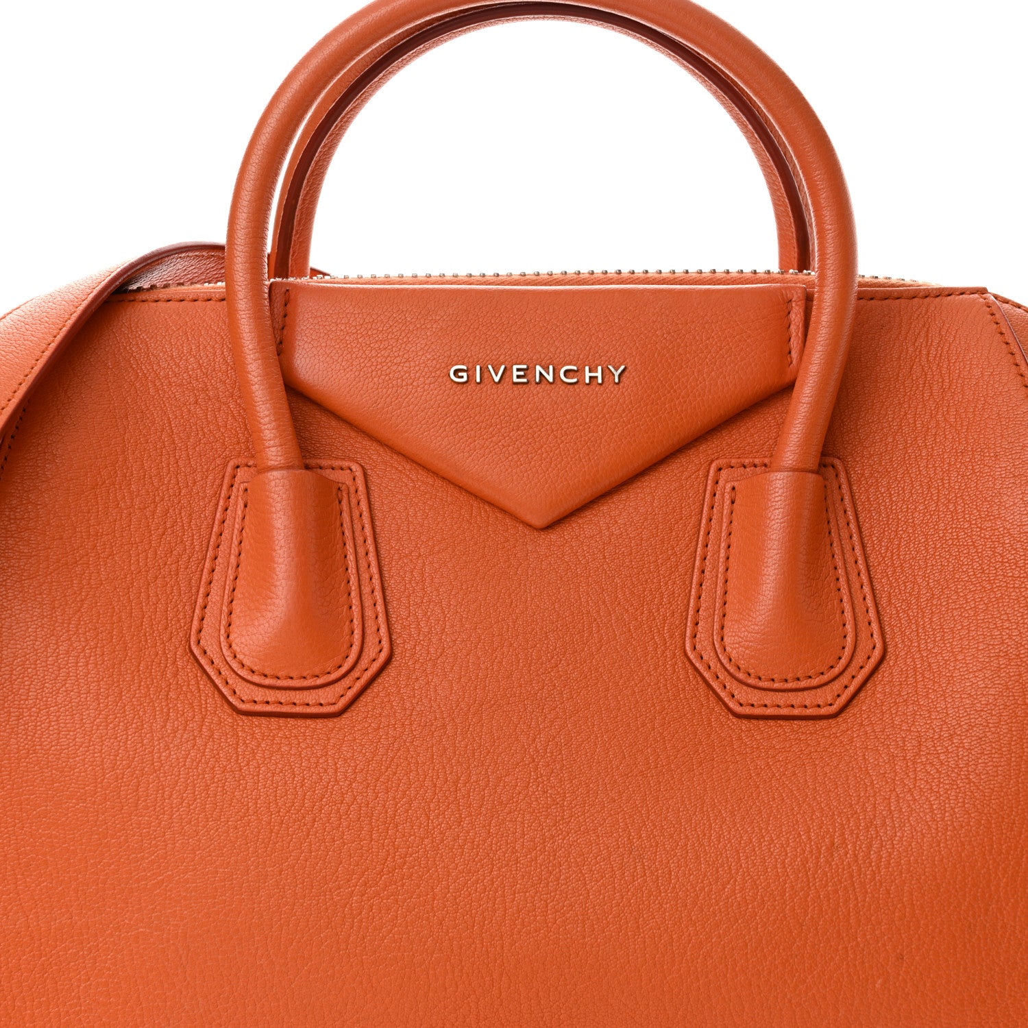 Givenchy Sugar Goatskin Medium Antigona Orange 8 of 13