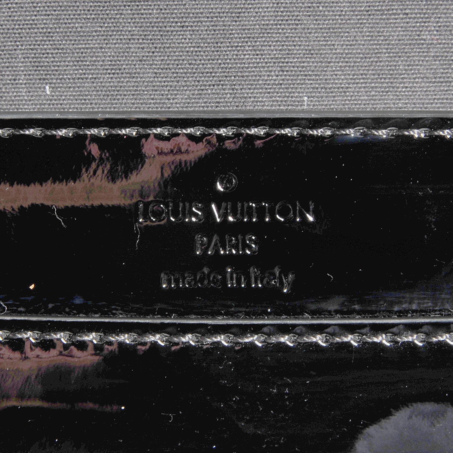 Louis Vuitton Patent Louise Clutch Black 6 of 8