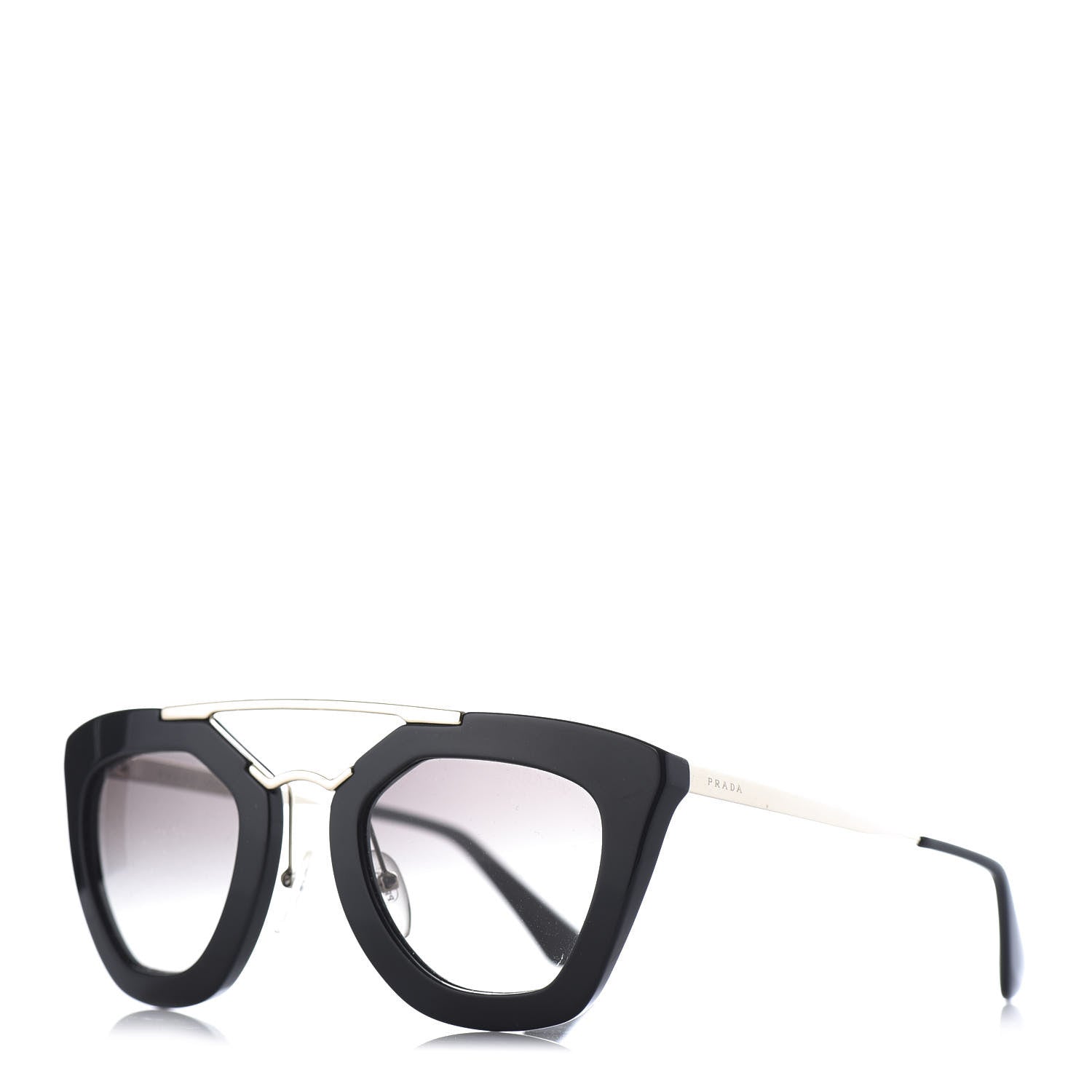 Prada Acetate Cinema Sunglasses SPR 09Q Black 1 of 8