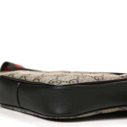 Gucci GG Supreme Monogram Web Belt Bag Black 12 of 14